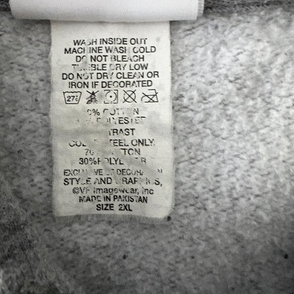 NFL‎ Atlanta Falcons Hoodie Mens 2XL Gray & Black Sweatshirt Kangeroo Pocket XXL - Picture 14 of 16